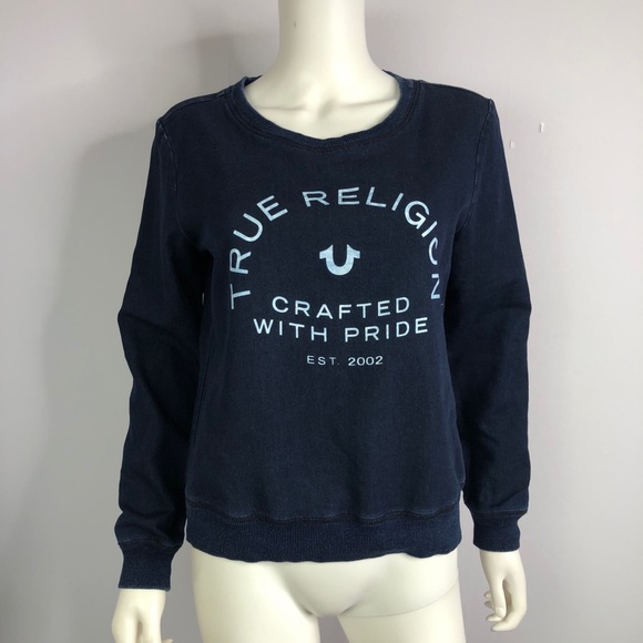 True Religion Tops - True Religion Sweatshirt Pullover Logo Small